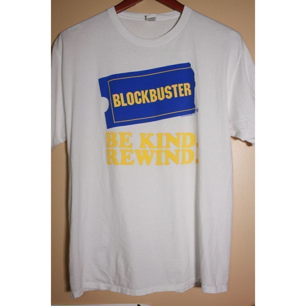 Vintage Block Buster t shirt size Large